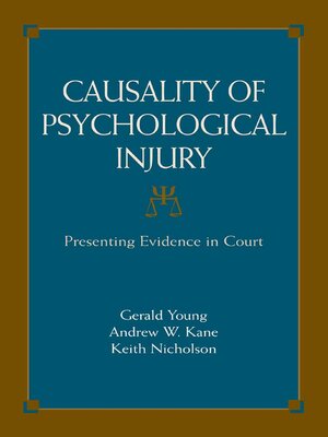 cover image of Causality of Psychological Injury